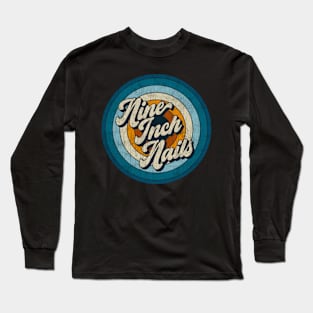 Nine Inch Nails - Retro Circle Vintage Long Sleeve T-Shirt